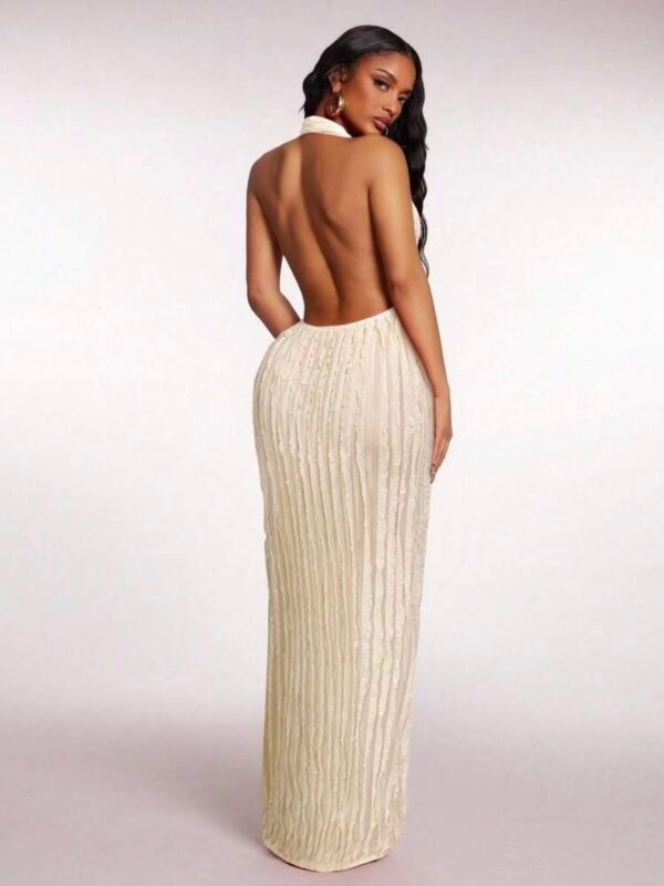 Women's Sexy Deep V-Neck Ruffle Dress (4.44) - Image 7