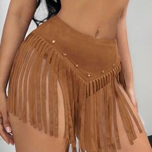 Screenshot Western Cowgirl Festival Low Rise Frayed Mini Skirt (4.90)