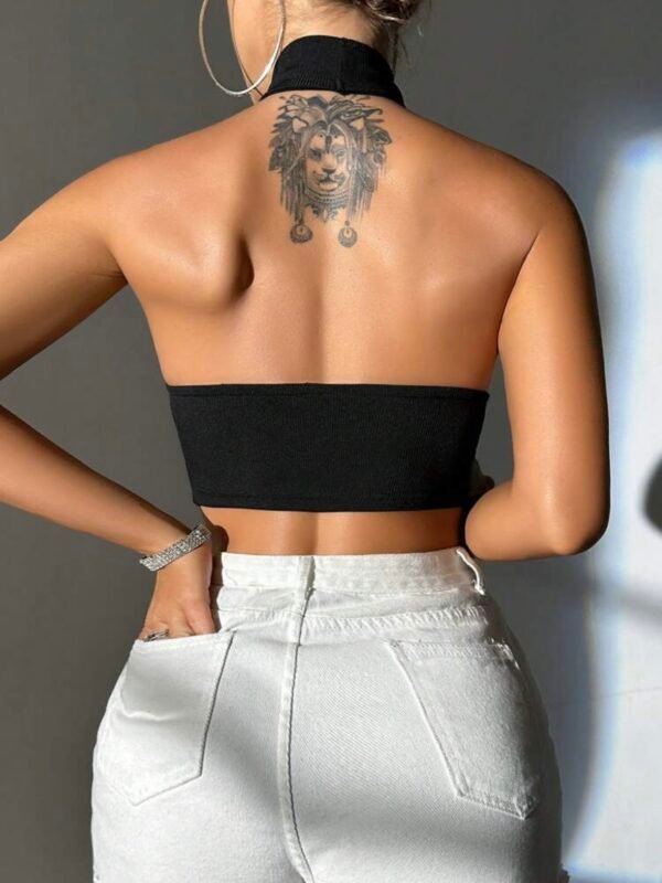 Hollow Out Halter Chain Tank Top (4.79) - Image 4