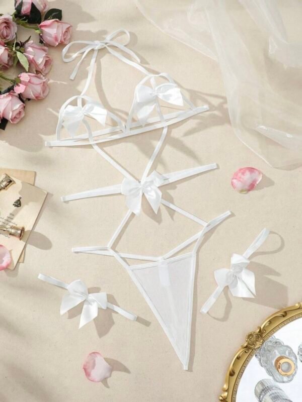 Bowknot Bow Tie Lingerie Body Suit (4.91) - Image 2