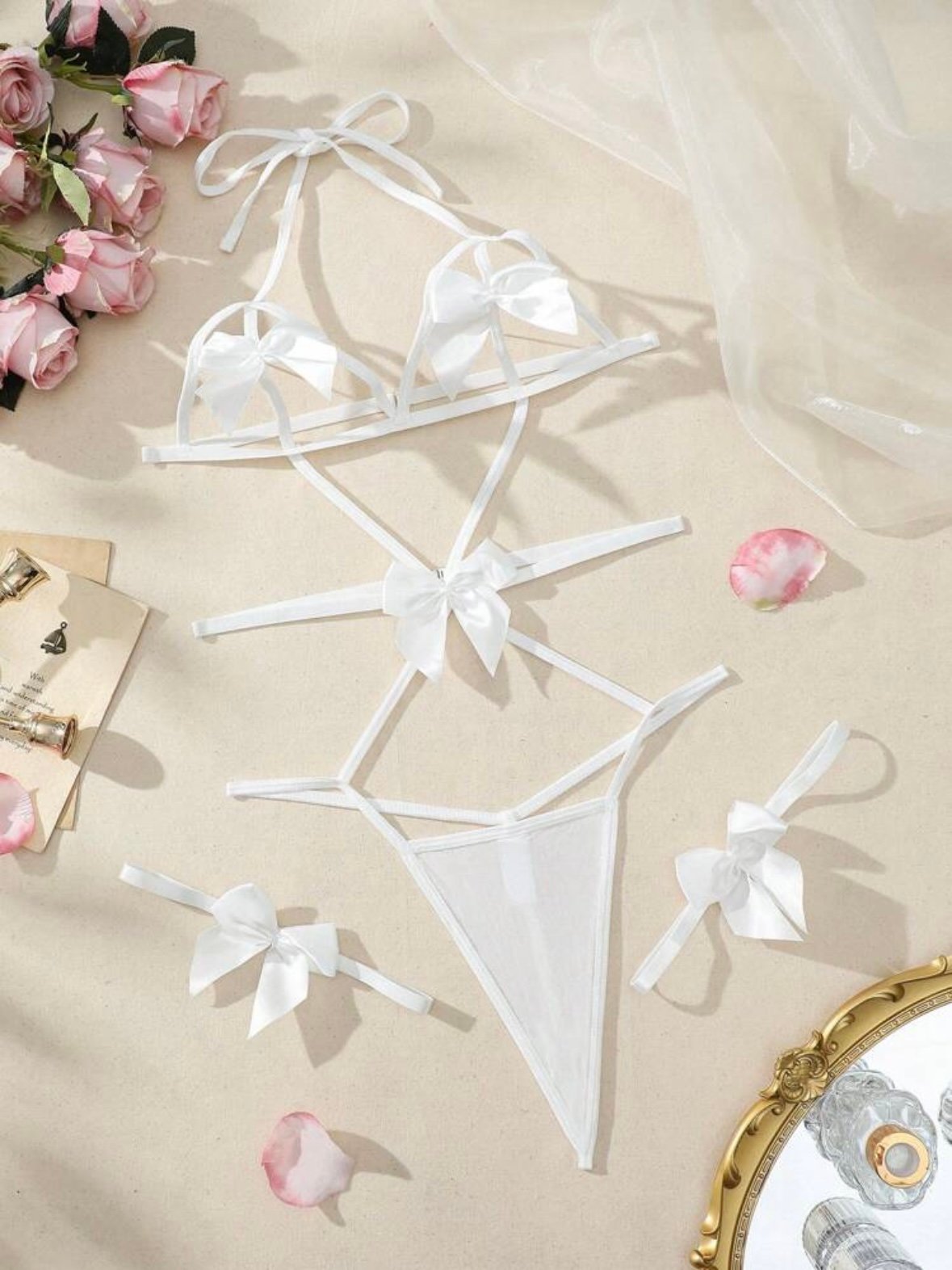 Bowknot Bow Tie Lingerie Body Suit (4.91) - Image 2