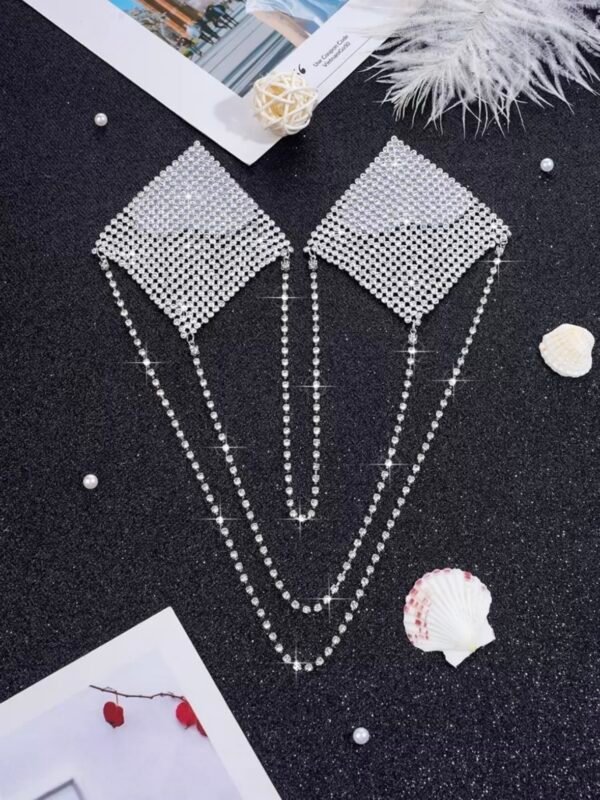 Rhinestone Chain Nipple Covers (4.87)