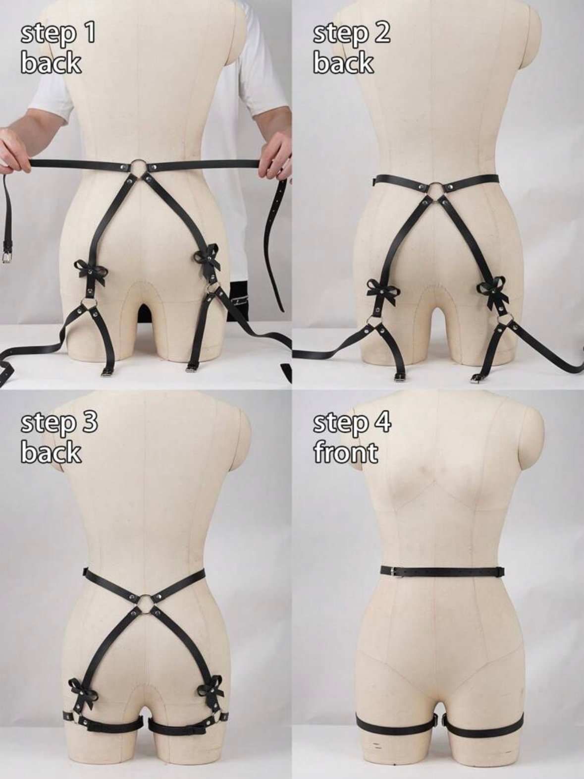 Bondage PU Leather Leg Harness Belt Harness Hip Belt (4.76) - Image 7