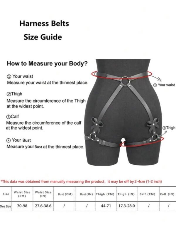 Bondage PU Leather Leg Harness Belt Harness Hip Belt (4.76) - Image 6