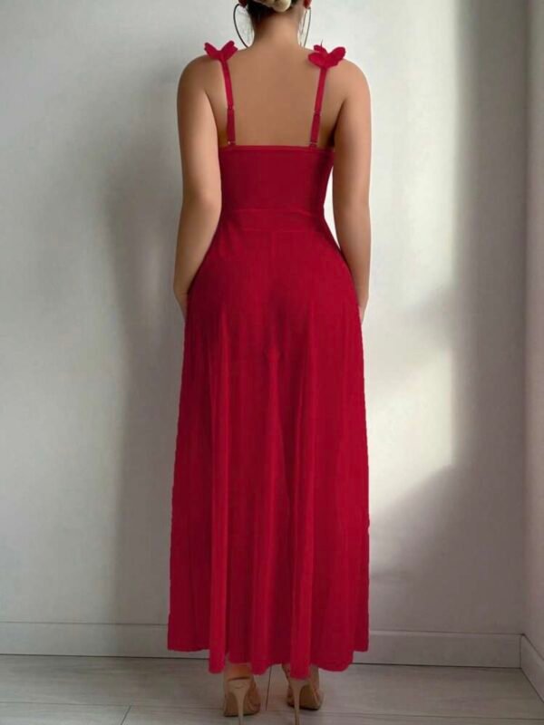 Lace Mesh Floral Maxi Dress With G String (4.87) - Image 4