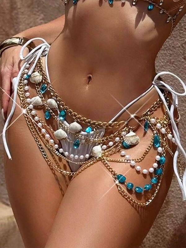 Women's Sexy Beach Swimwear Chain Bikini Cover-Up (4.83) - Image 2