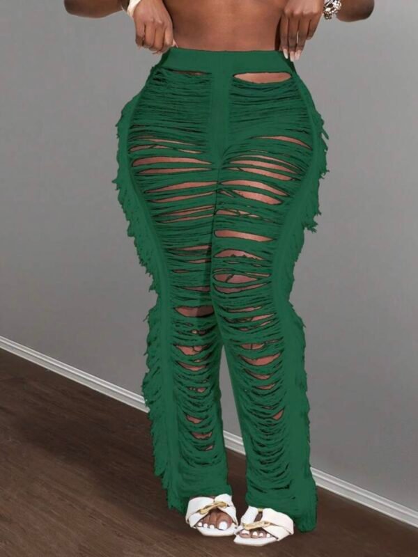 Women's Long Tassel Knitted Stylish Pants (4.83) - Image 6
