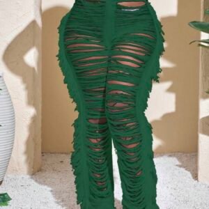 Women's Long Tassel Knitted Stylish Pants (4.83)
