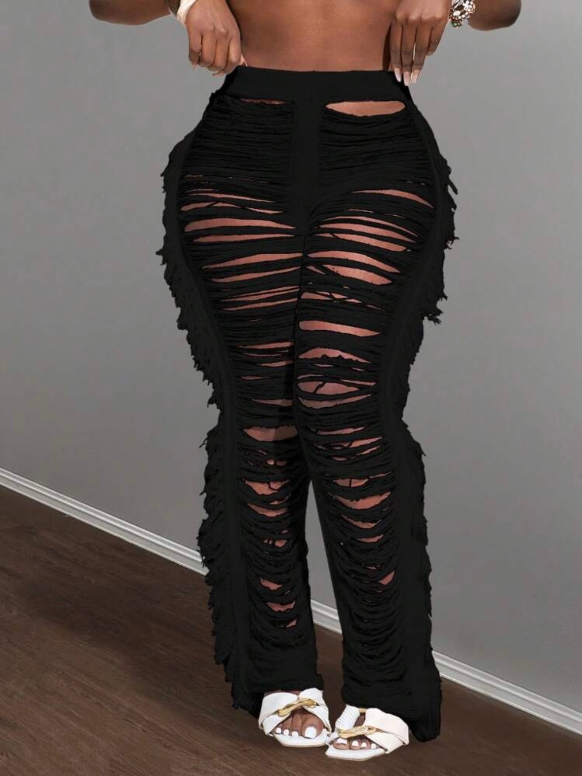 Women's Long Tassel Knitted Stylish Pants (4.83) - Image 12