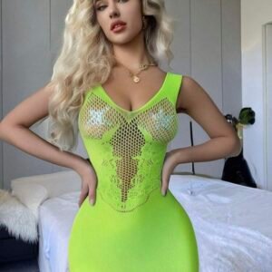 Sexy Women's Mesh Sheer Dress (4.93)
