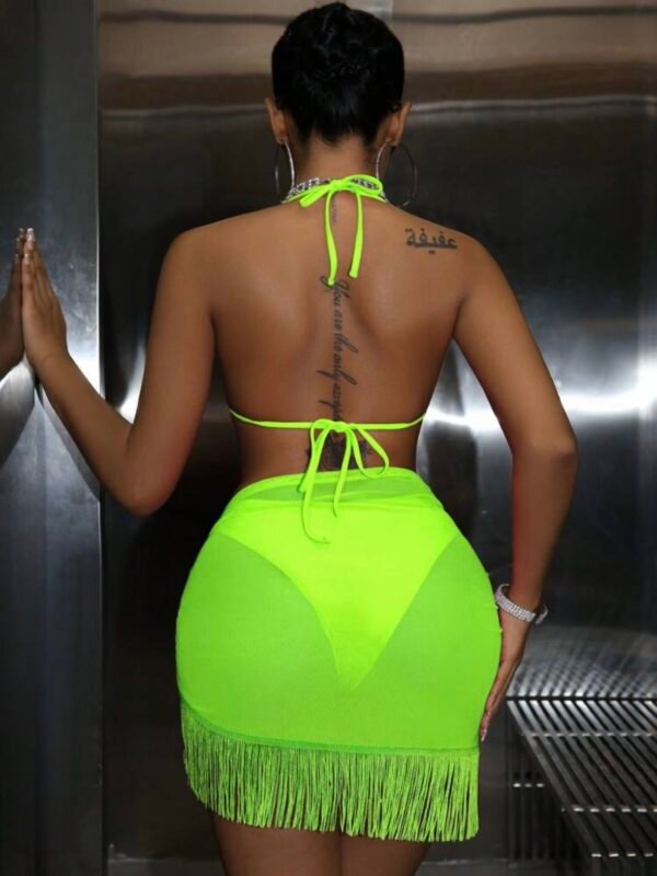 Women's Swimwear Bikini Set With Cover-Up Swim Skirt (4.95) - Image 4