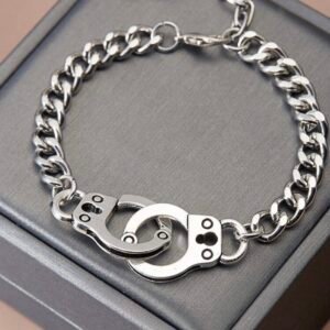 Police Officer Handcuff Bracelet For Cop Costume (4.87)