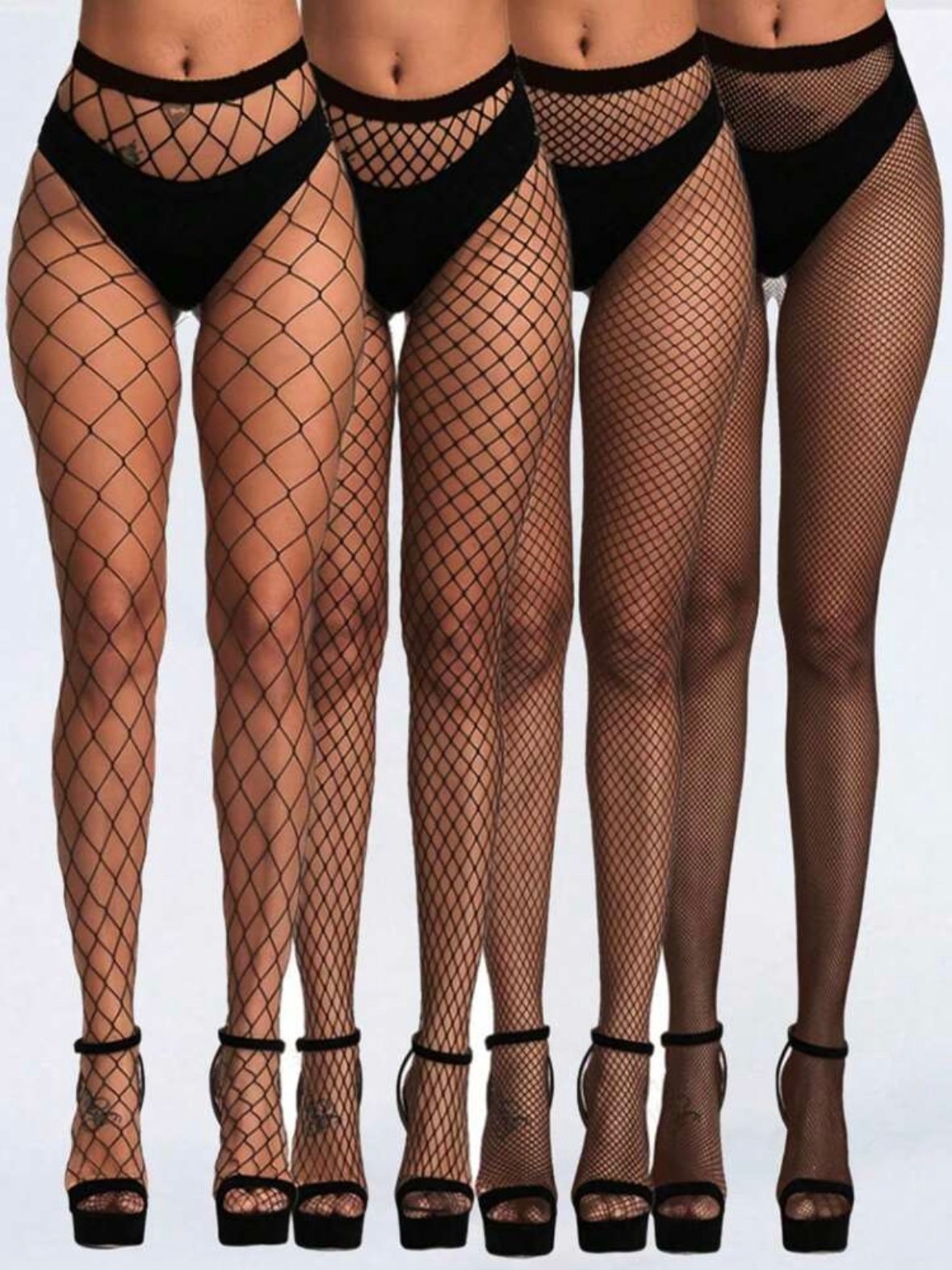 4 Piece Set Sexy Hollow Out Fishnet Stockings (4.86)