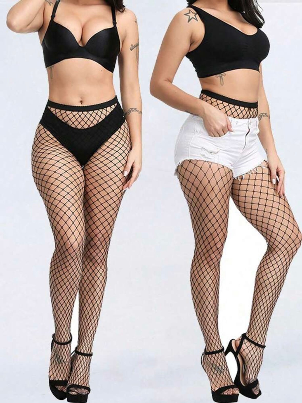 4 Piece Set Sexy Hollow Out Fishnet Stockings (4.86) - Image 3