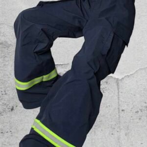 Screenshot Men's Firefighter Costume Cargo Pants Loose Straight Leg Reflective Trousers (5.0)
