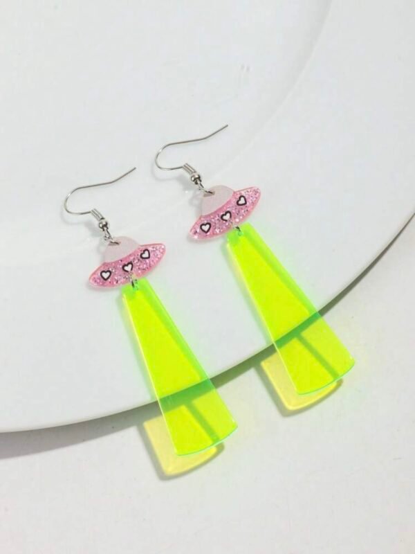 Florescent Transparent Alien UFO Costume Earrings (4.96) - Image 8