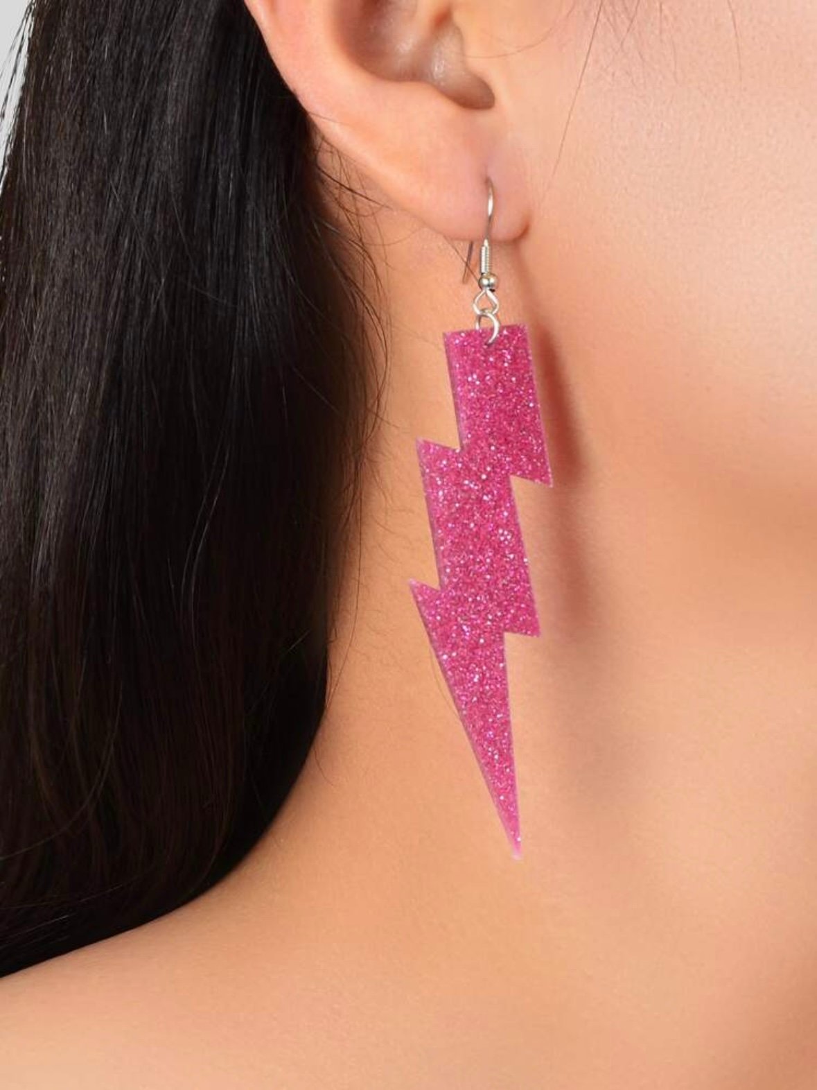 Pair Of Glitter Lightning Bolt Earrings (4.91) - Image 9