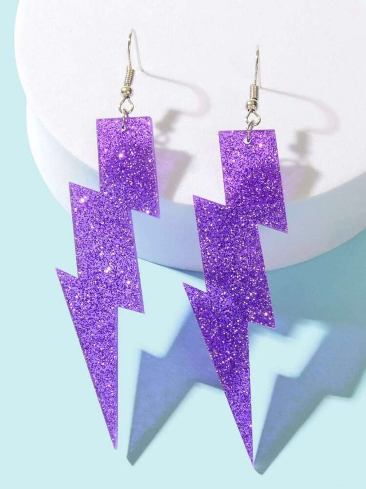 Pair Of Glitter Lightning Bolt Earrings (4.91) - Image 6