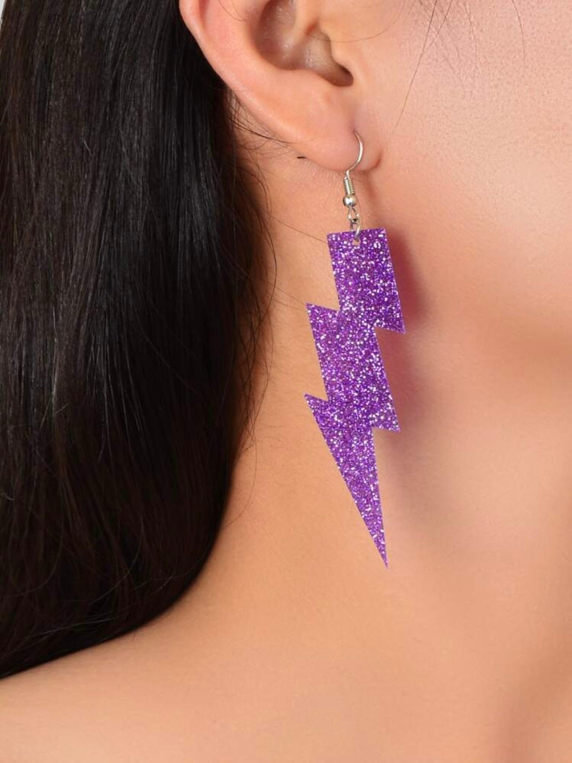 Pair Of Glitter Lightning Bolt Earrings (4.91) - Image 7