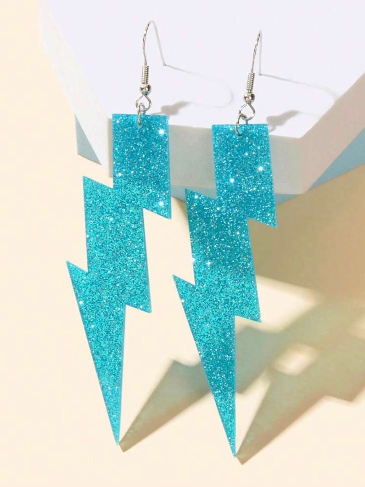 Pair Of Glitter Lightning Bolt Earrings (4.91) - Image 2