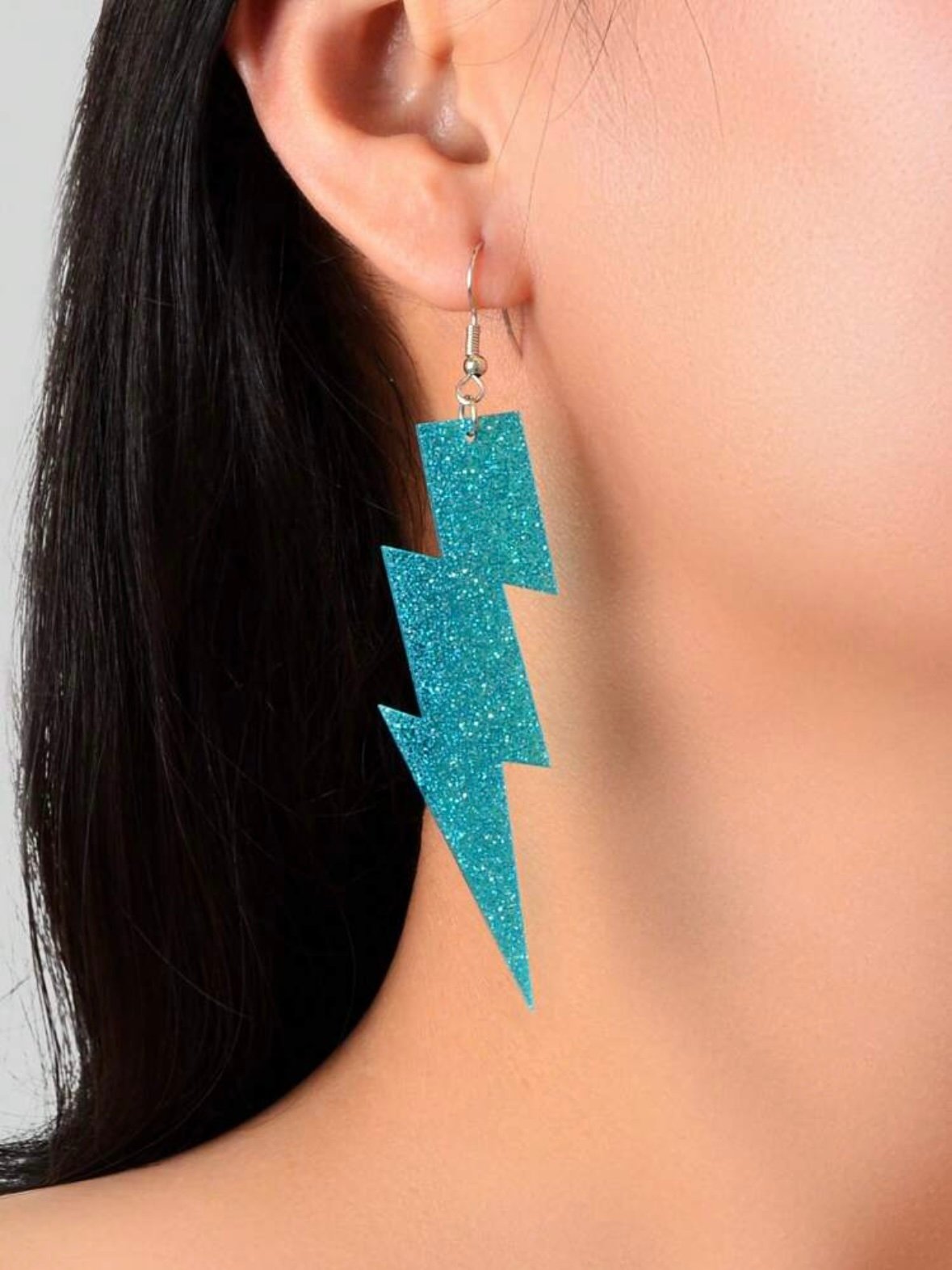 Pair Of Glitter Lightning Bolt Earrings (4.91) - Image 3