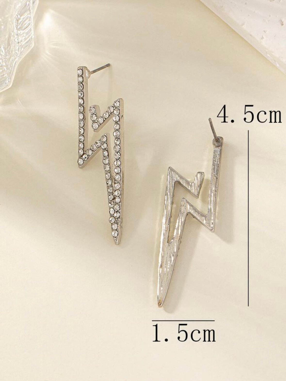 Rhinestone Lightning Earrings (4.89) - Image 5