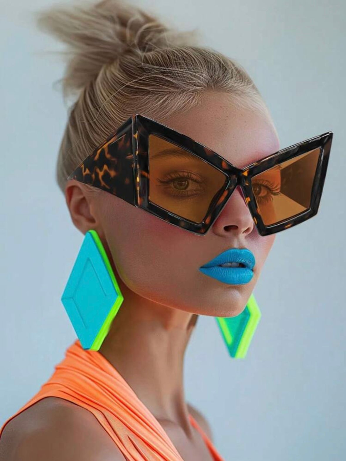 Oversized Cat Eye Framed Sun Glasses Beach Accessories (4.91) - Image 4
