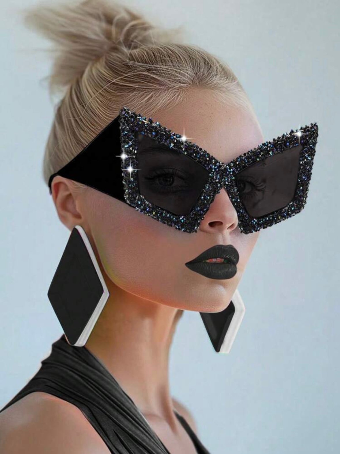 Oversized Cat Eye Framed Sun Glasses Beach Accessories (4.91) - Image 2