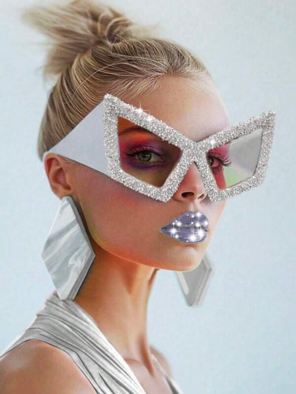 Oversized Cat Eye Framed Sun Glasses Beach Accessories (4.91) - Image 5