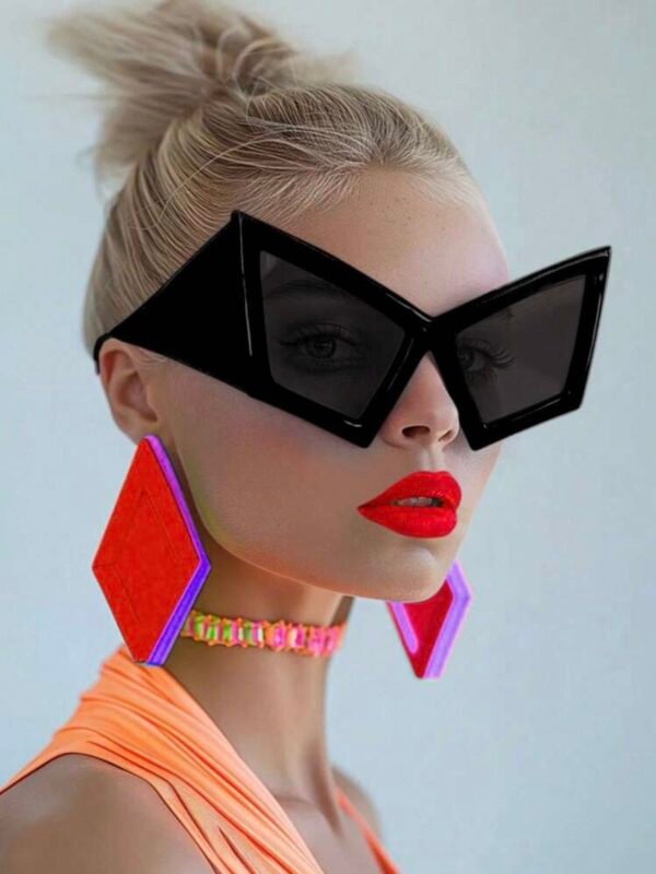Oversized Cat Eye Framed Sun Glasses Beach Accessories (4.91) - Image 9
