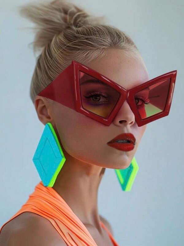 Oversized Cat Eye Framed Sun Glasses Beach Accessories (4.91) - Image 6