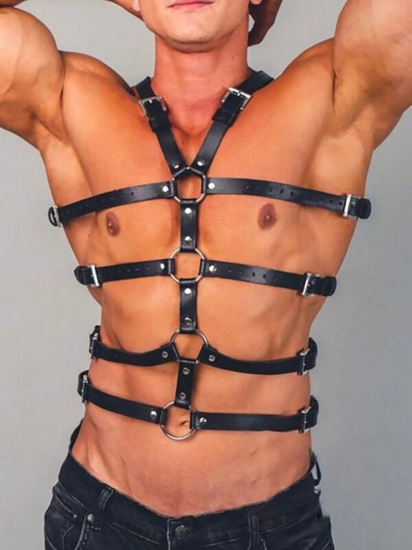Men's Bondage Erotic Harness Costume Chest Piece Belts (4.86) - Image 5