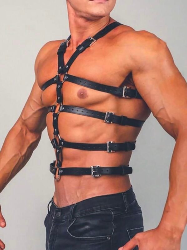 Men's Bondage Erotic Harness Costume Chest Piece Belts (4.86)