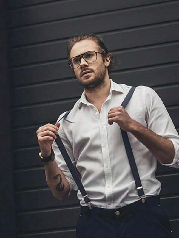 Men's Black Adjustable Y Back Suspenders (5.0) - Image 2