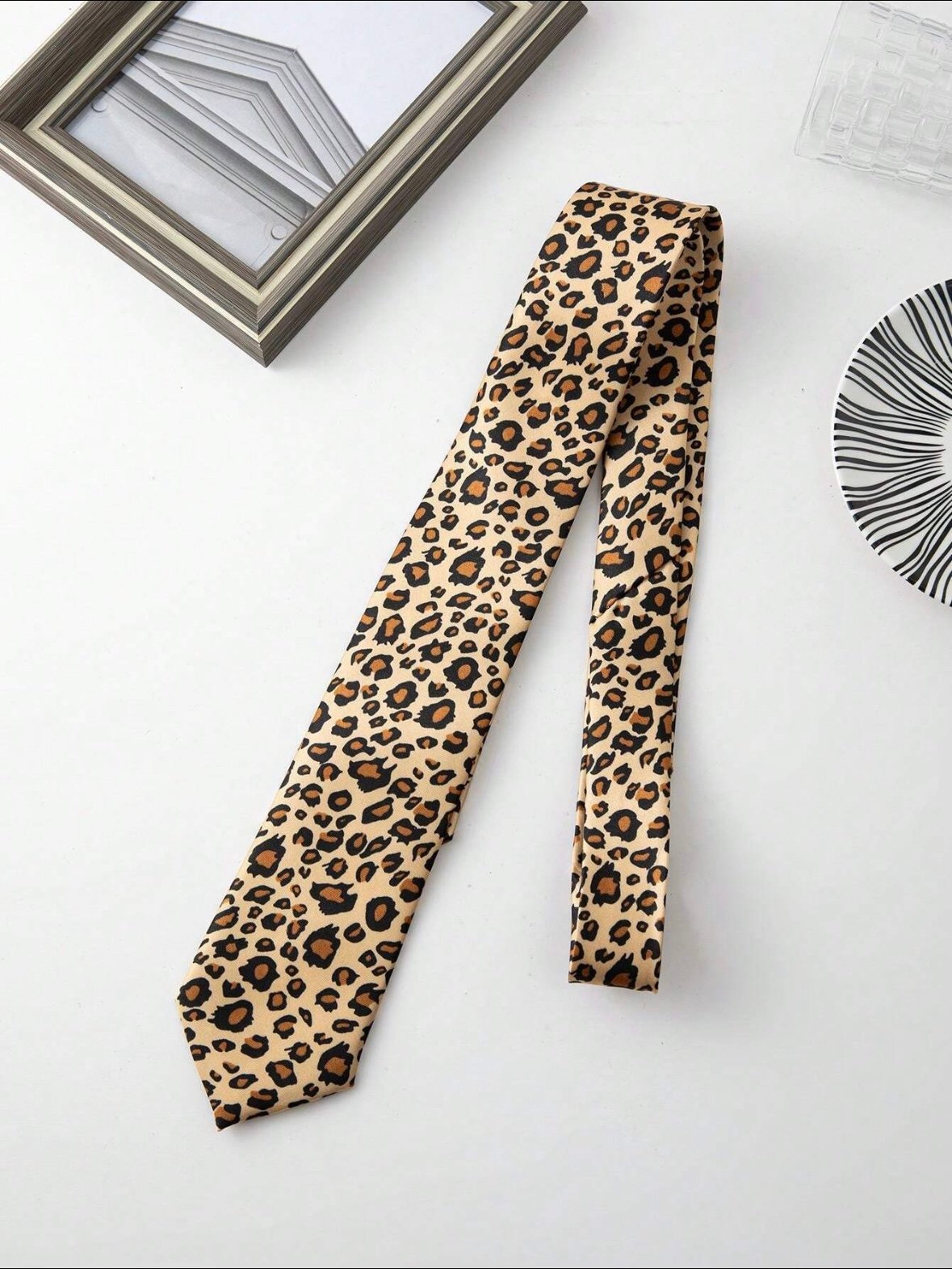 Men's leopard Animal Print Tie (4.88)