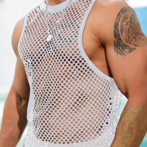 Screenshot Men's Sexy Mesh Tank Top See-Through Shirt (4.94)