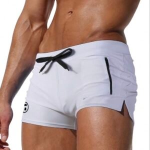 Screenshot Men's Sexy Brief Swimming Trunks With Front Pocket Beach Shorts (4.77)