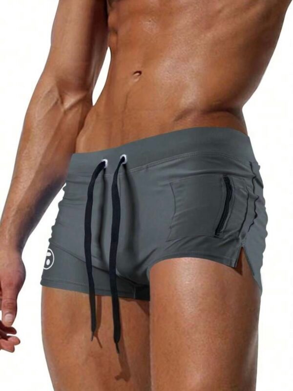 Men's Sexy Brief Swimming Trunks With Front Pocket Beach Shorts (4.77) - Image 10