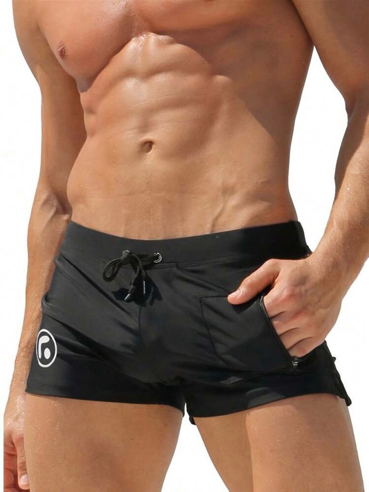 Men's Sexy Brief Swimming Trunks With Front Pocket Beach Shorts (4.77) - Image 8