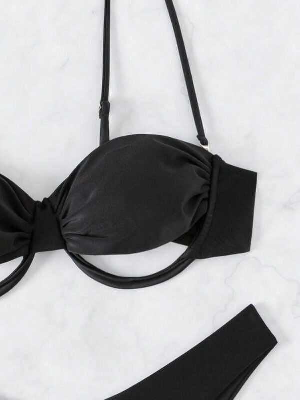 Sexy Swim Beach Cut Out Ruched Push Up Bikini Set (4.90) - Image 4