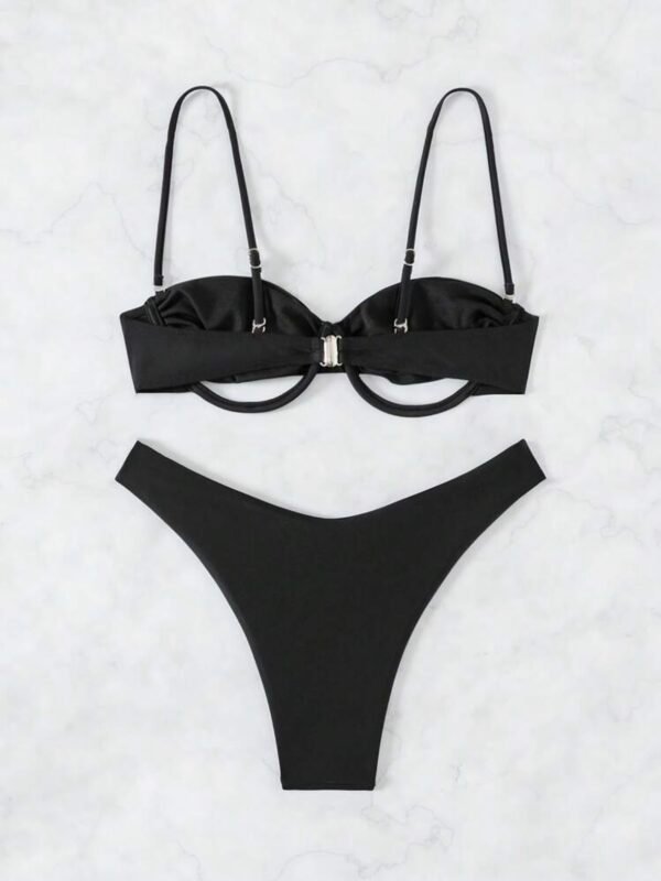 Sexy Swim Beach Cut Out Ruched Push Up Bikini Set (4.90) - Image 7