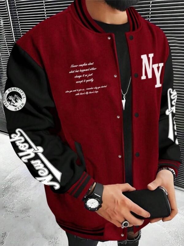 Men's Graphic Lettermen Jacket (4.94)