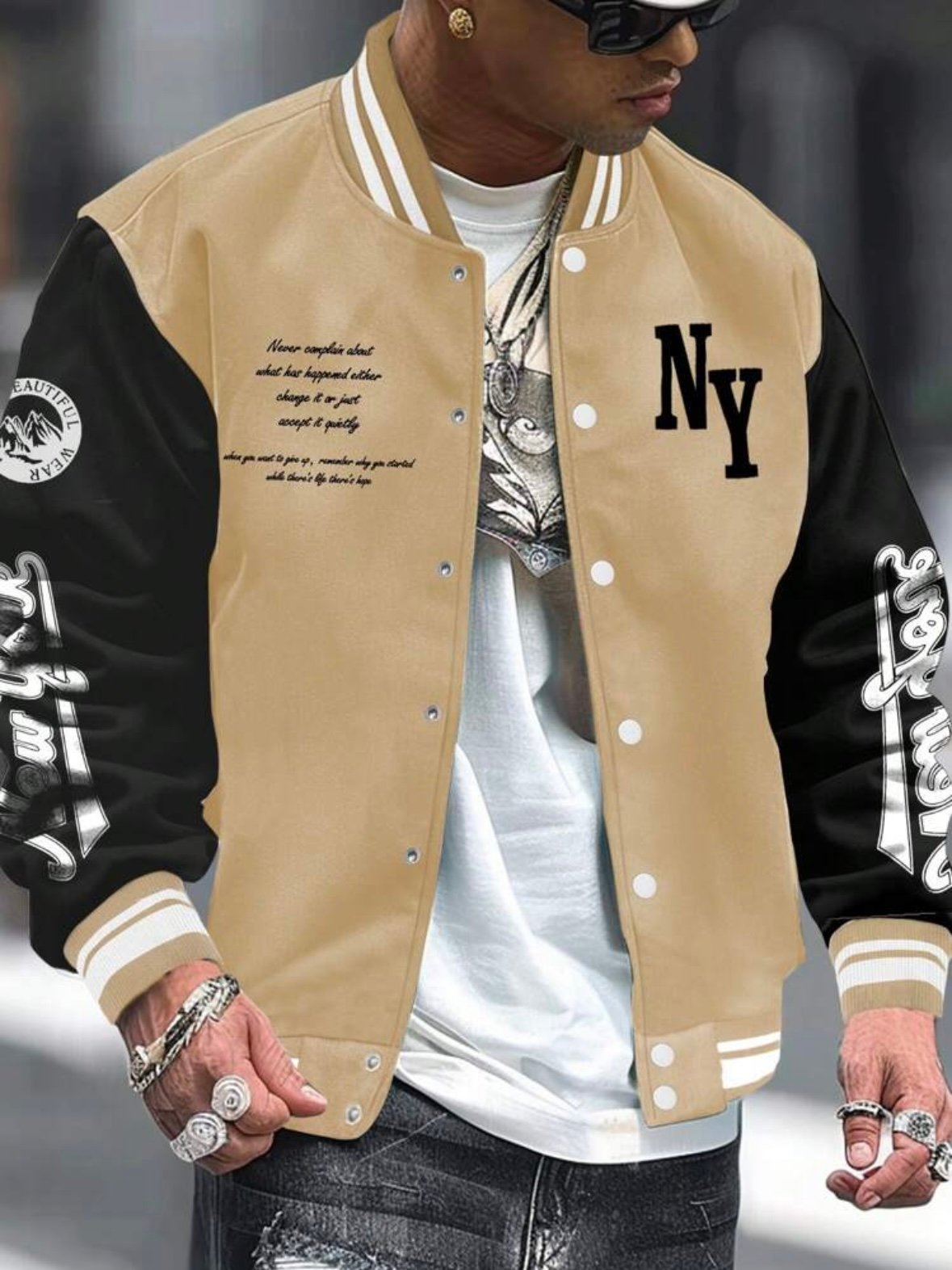 Men's Graphic Lettermen Jacket (4.94) - Image 29