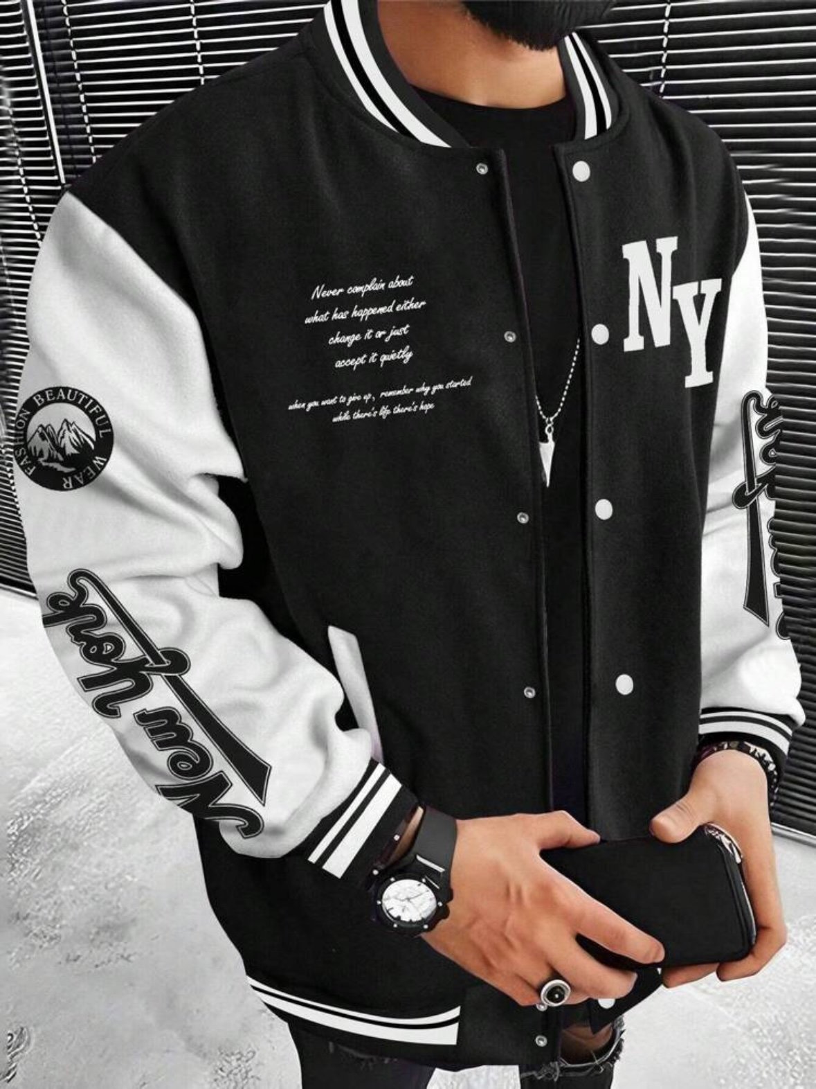 Men's Graphic Lettermen Jacket (4.94) - Image 19
