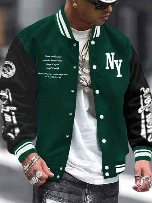 Men's Graphic Lettermen Jacket (4.94) - Image 14