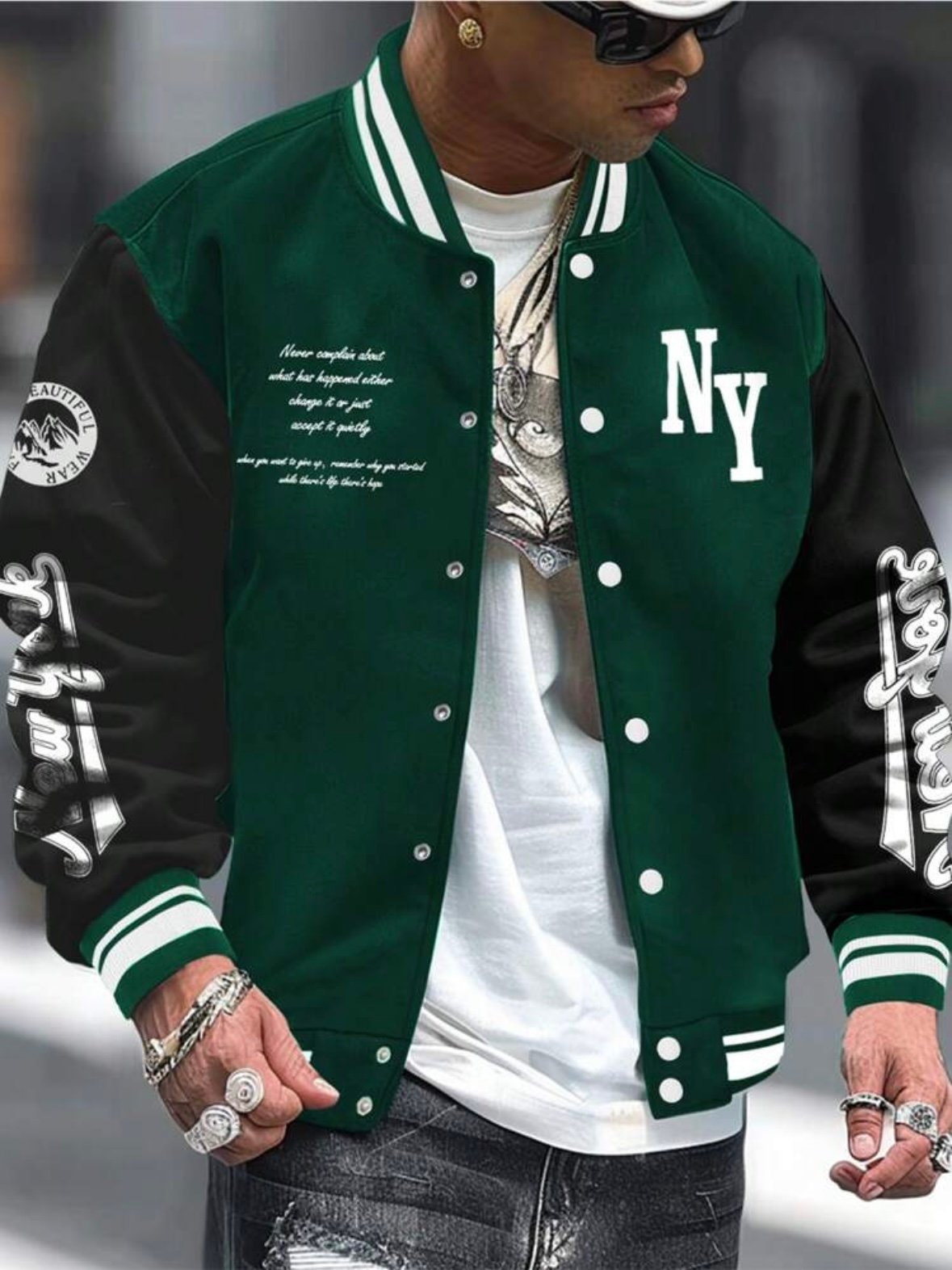Men's Graphic Lettermen Jacket (4.94) - Image 14