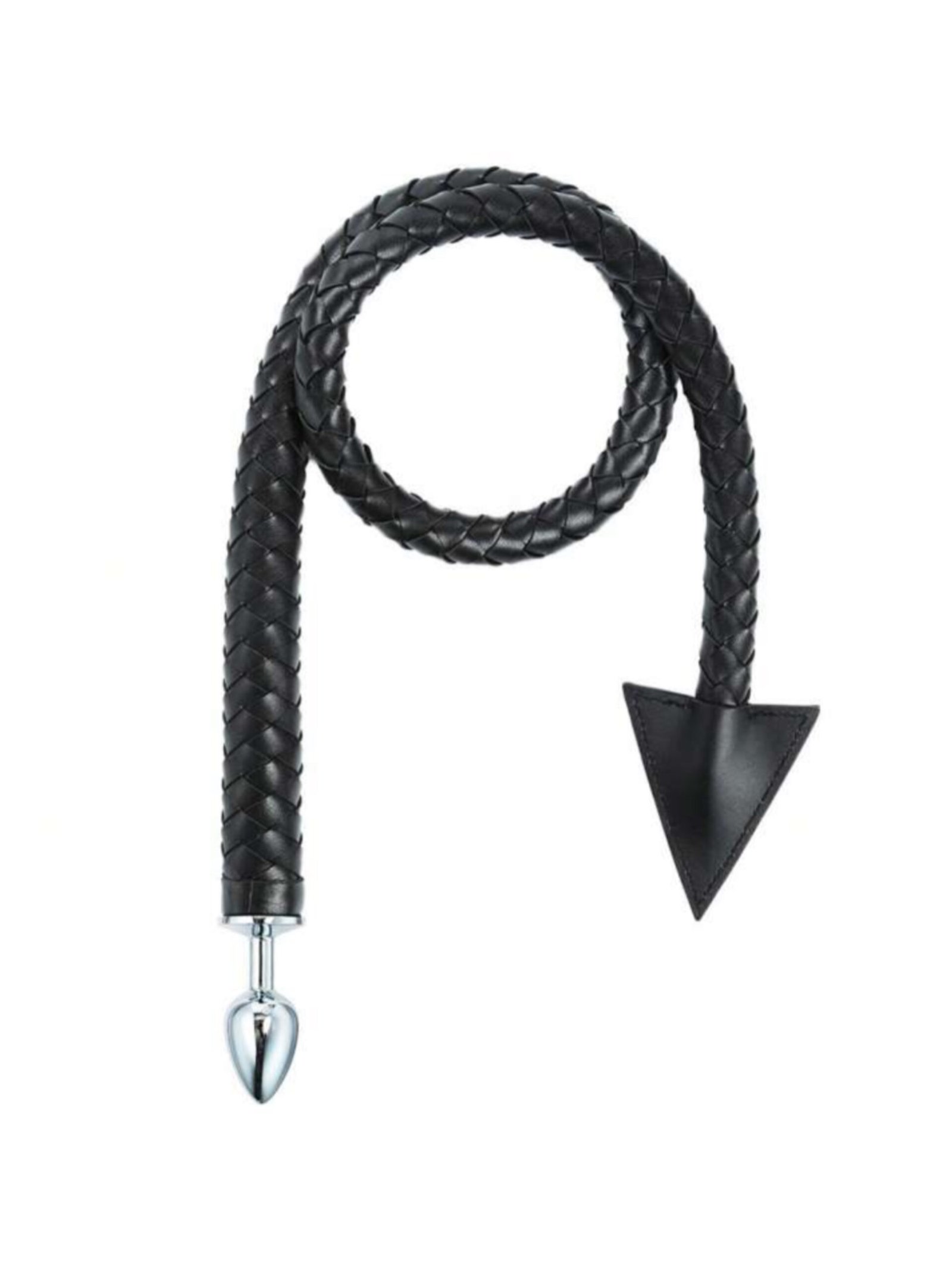 Devil Anal Plug With Leather Whip Tail Erotic Butt Plug (5.0) - Image 3