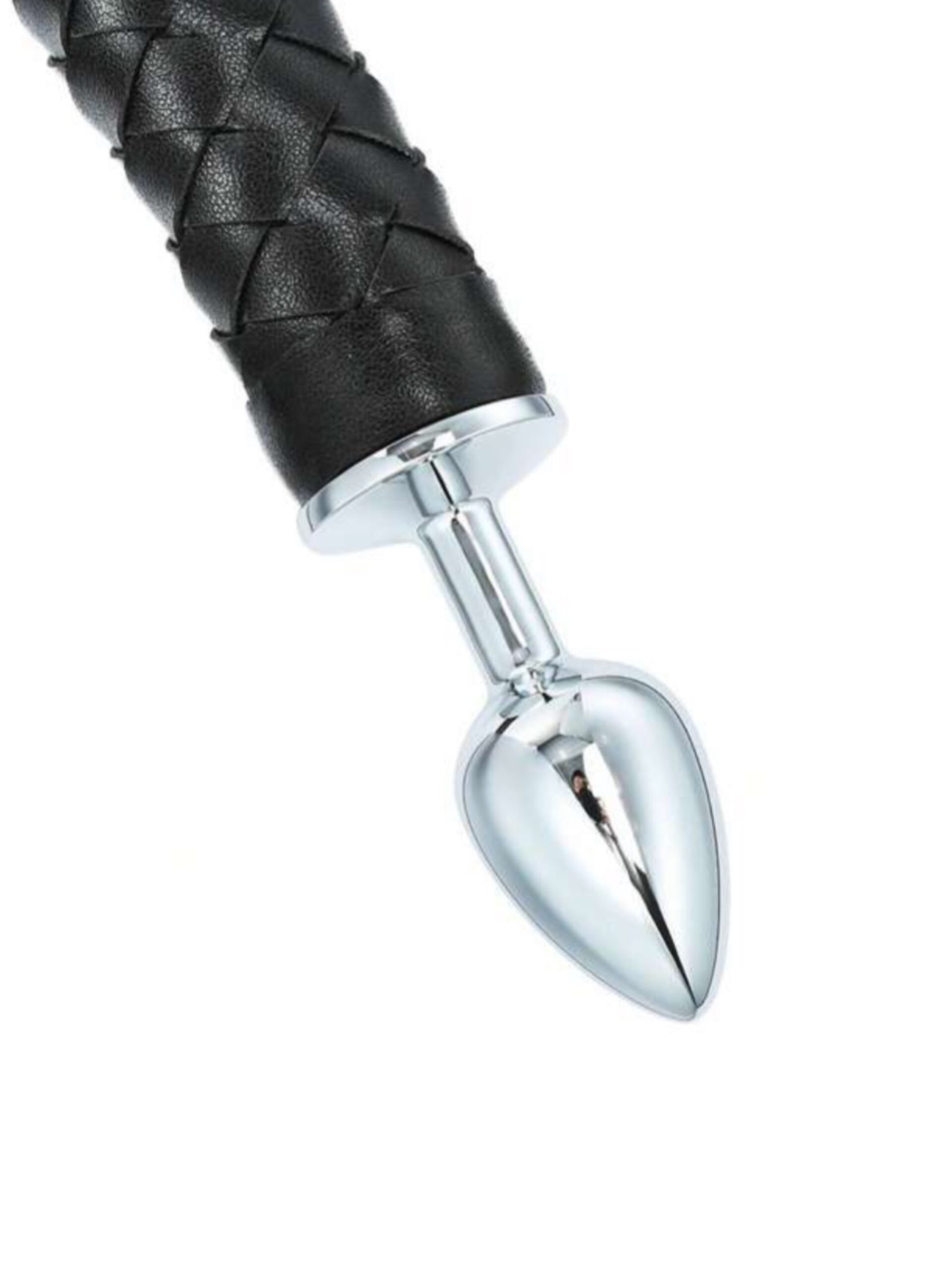 Devil Anal Plug With Leather Whip Tail Erotic Butt Plug (5.0) - Image 4