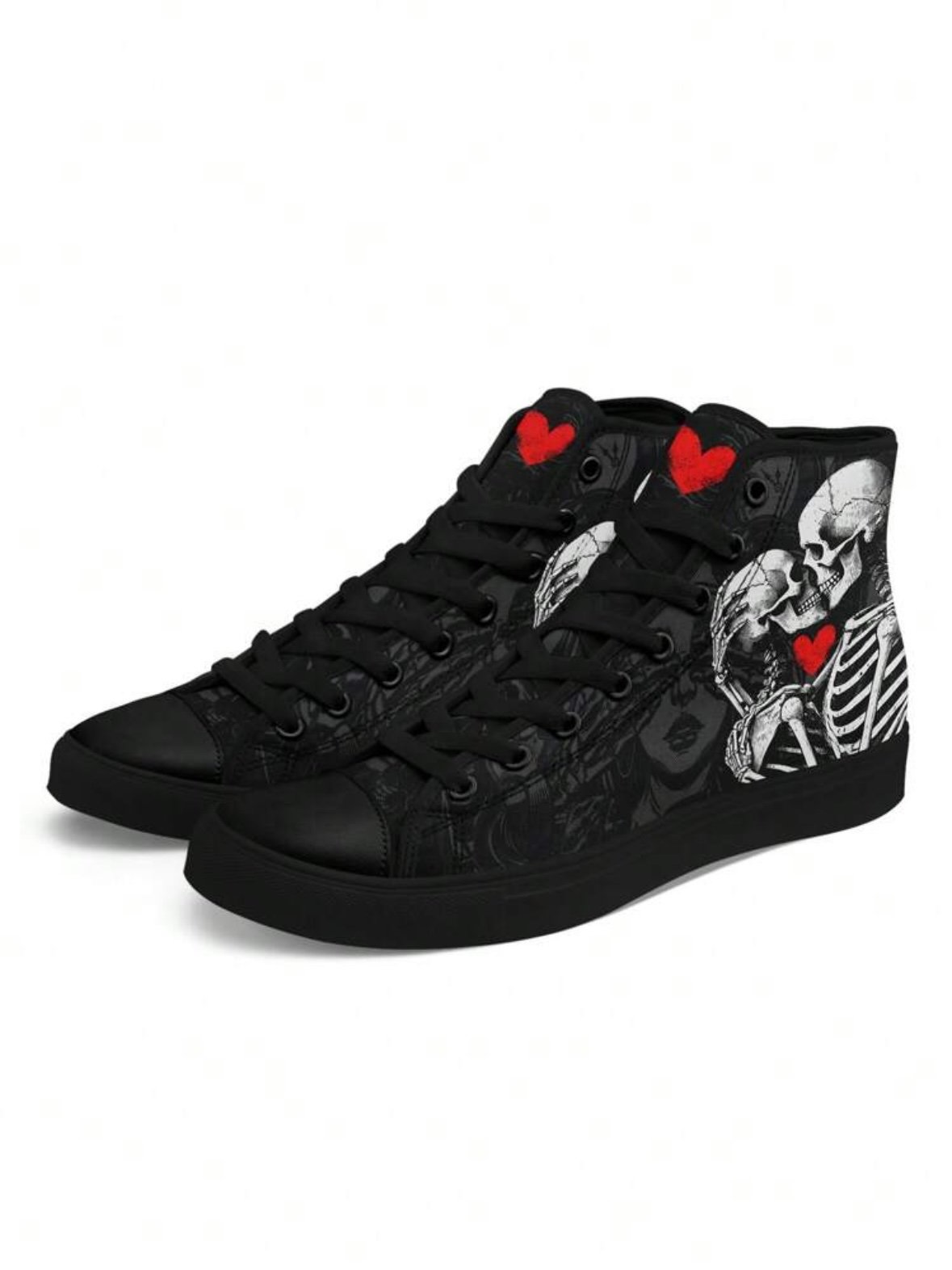 Men's Skull Halloween High Top Canvas Sneakers (4.85) - Image 17