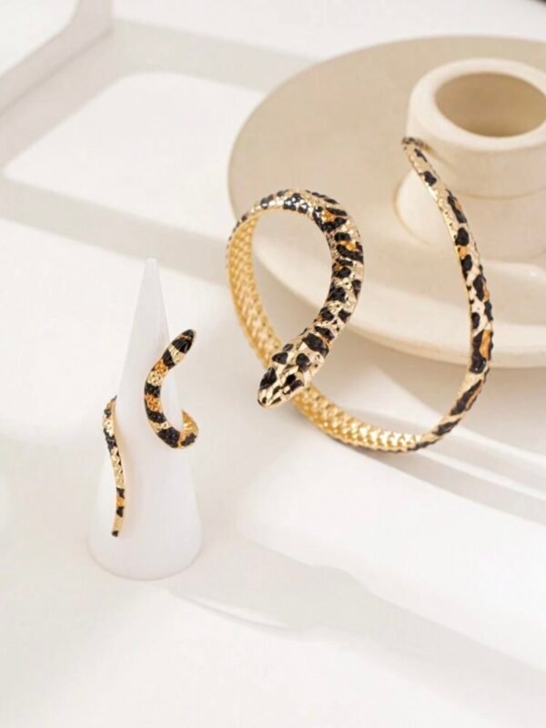 Snake Ring Bracelet Set For Women (4.84) - Image 4